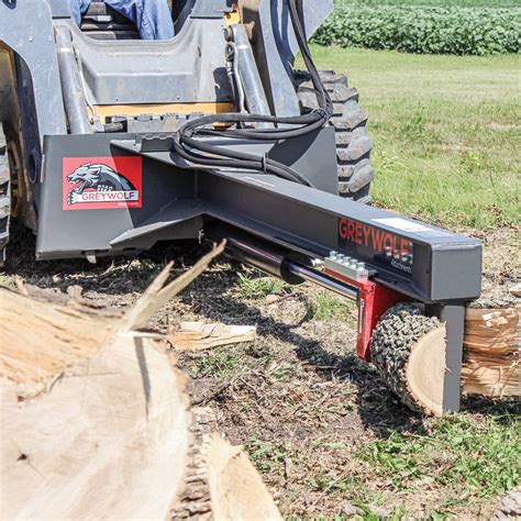 how to make a log splitter for skid steer|skid loader log splitter attachment.